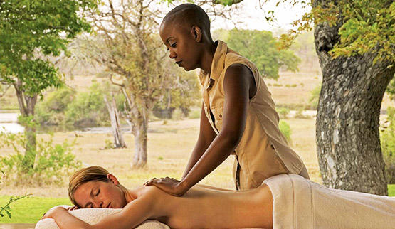 Singita Spa massage.